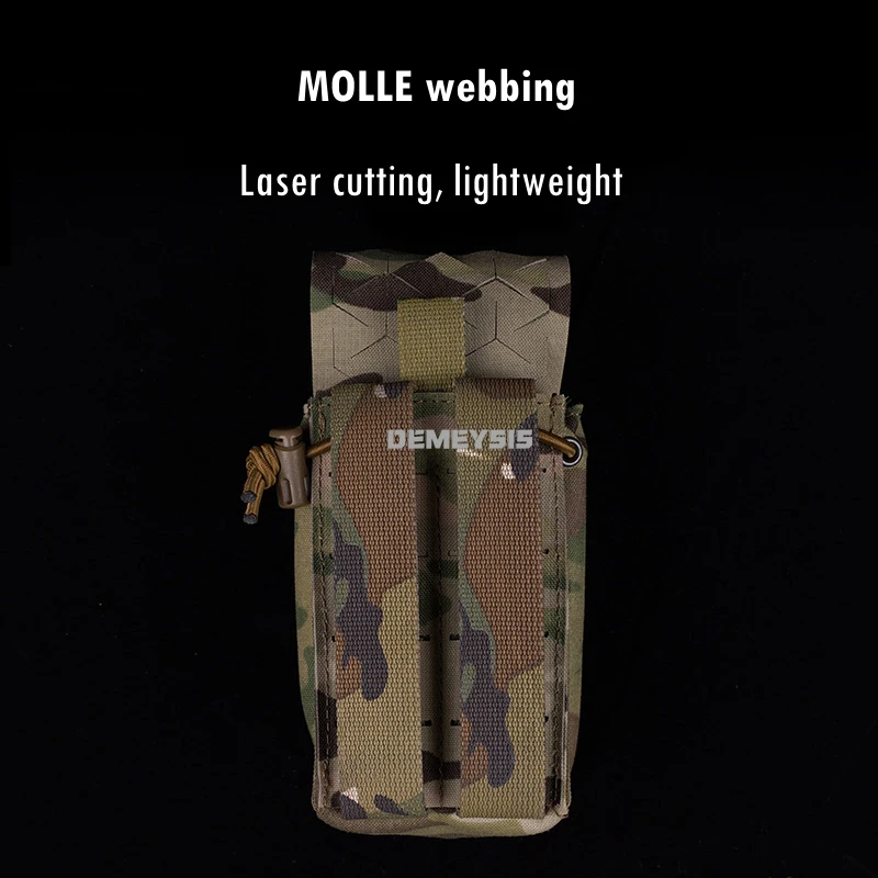Bolsas tácticas para revistas 5,56 7,62 MOLLE, doble pila, caza, tiro, Rifle, pistola, Radio, bolsa de almacenamiento de herramientas - imagen 3