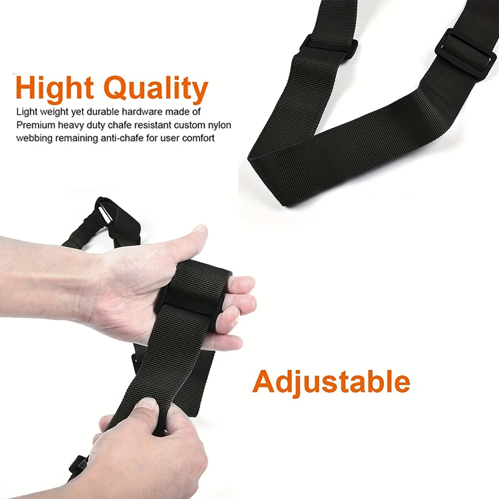 Eslinga para pistola táctica, eslinga para Rifle de dos puntos, longitud ajustable, correa multiimisión para Rifle AR AK, eslinga QD Universal para exteriores - imagen 5