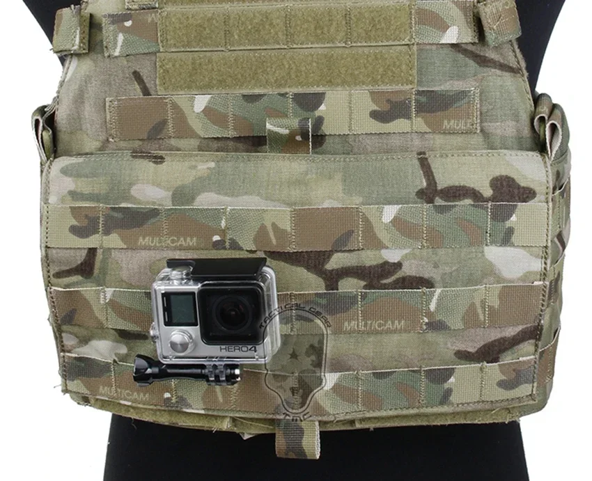 Nuevo Chaleco táctico de aleación, Base plana, soporte Molle para conexión Hero2 3 3+ 4 - imagen 4