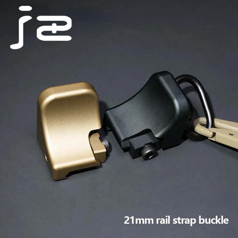 Hebilla de pulgar táctica, hebilla de separación rápida, adaptador de montaje de eslinga QD compatible con riel de 20mm, accesorios para pistola de Rifle Airsoft de caza - imagen 3