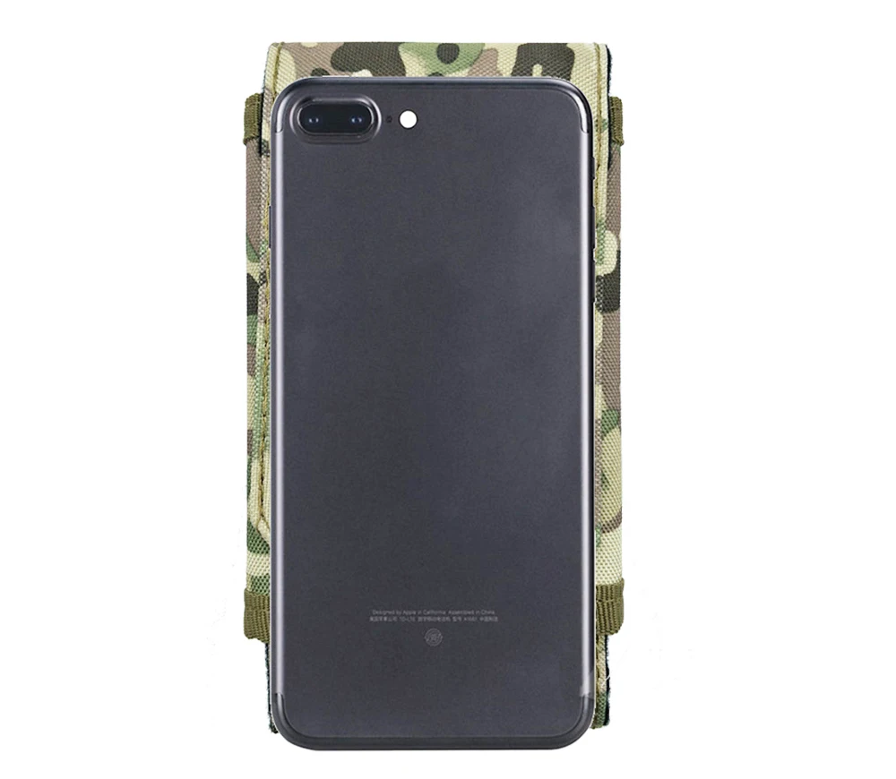 Detalle del sistema MOLLE y clip de cinturón de la funda táctica