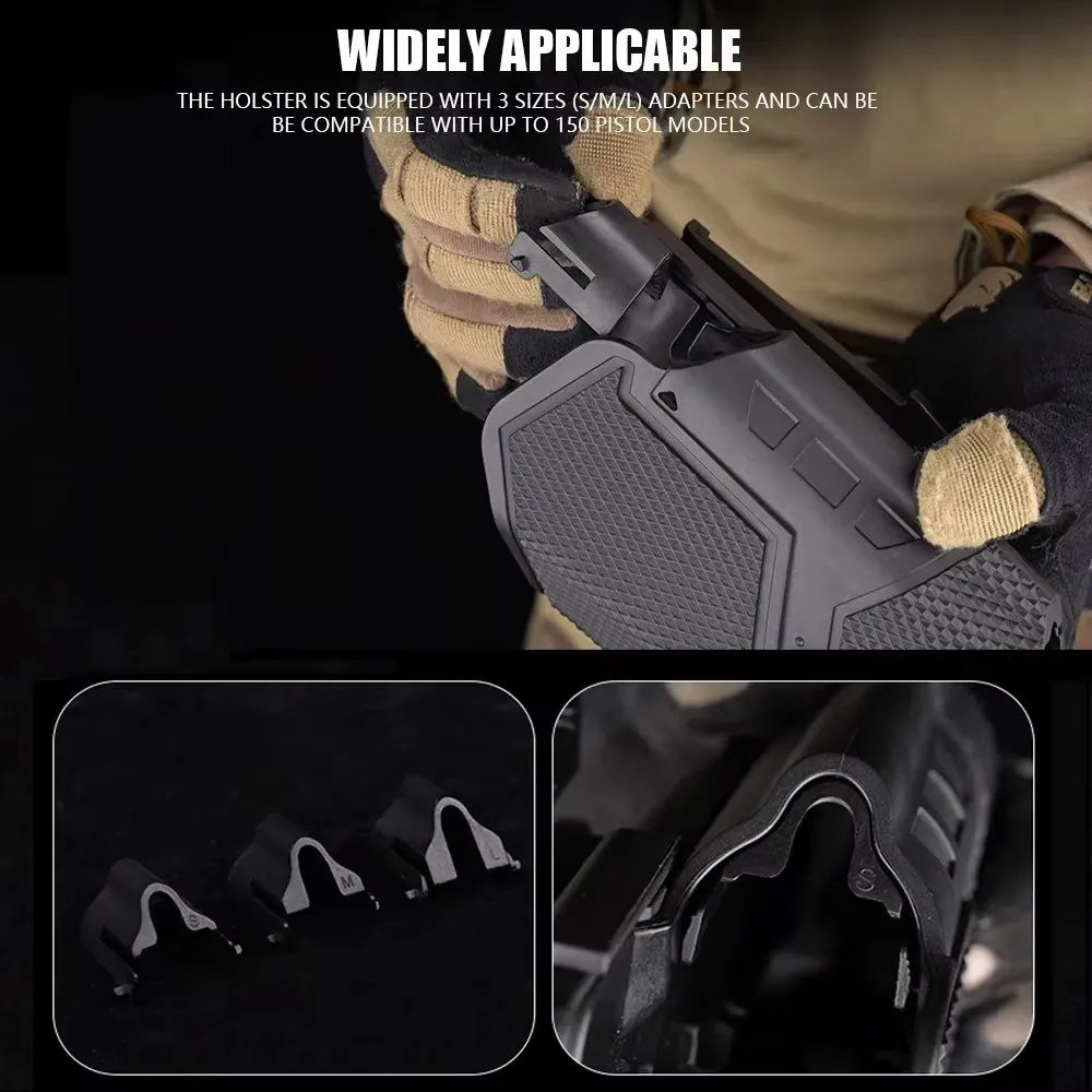 Funda táctica Surefir X300U para linterna, funda Universal para pistola, fundas QLS de rodamiento ligero para Airsoft SIG Glock 17 19 - imagen 5