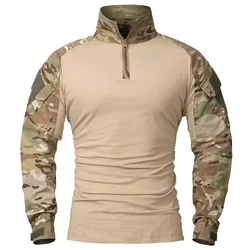 Camisa combate manga larga cremallera 1/4 Ripstop Airsoft Paintball