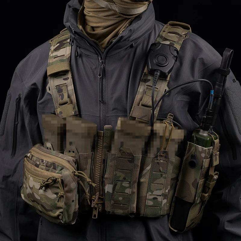 Chaleco táctico ligero de caza SF para hombre, chaleco Airsoft con arnés Molle H ajustable con bolsa para revistas M4 AR - imagen 5