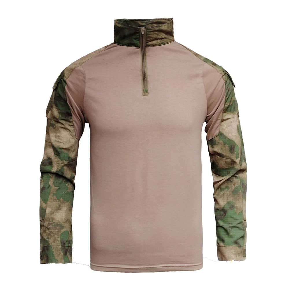 Camisa de combate táctico para hombre, camisa negra, ropa estadounidense, camisetas Tatico, CPU, camisa de camuflaje Multicam, ropa de caza y pesca para hombre - imagen 5