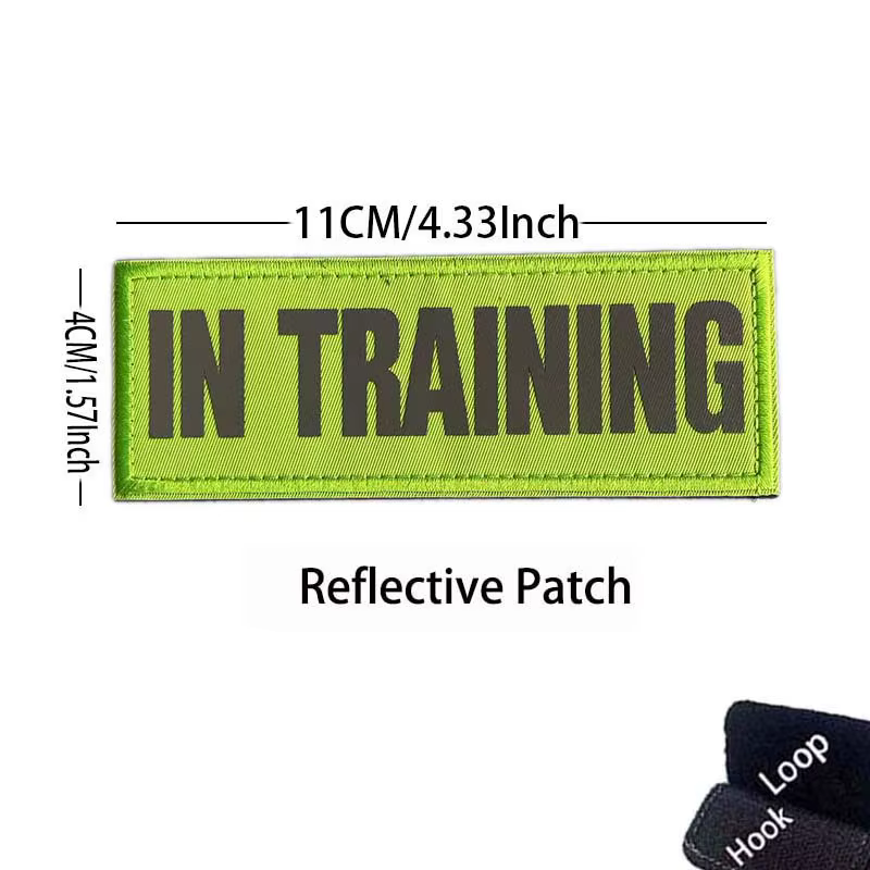 Parche táctico reflectante IR para perro – Entrenamiento y moral