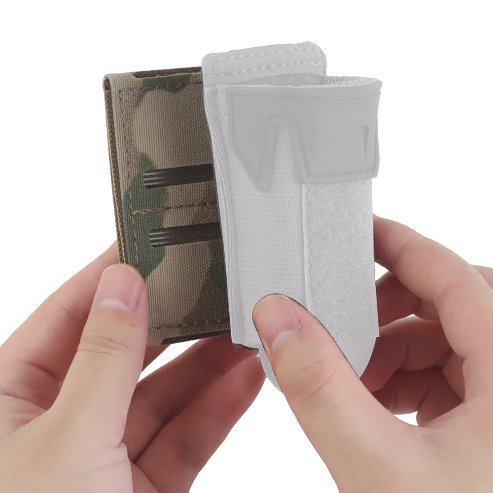 Panel de revista Molle táctico, Panel de faja individual doble de tres filas, soportes de sistema M, cinturón Molle, bolsa para antorcha, bolsa para cuchillos, bolsa de herramientas - imagen 4