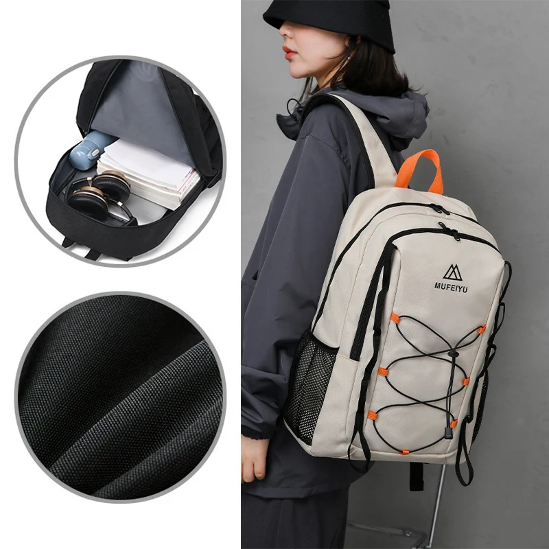 Mochila de escalada, bolsa deportiva de viaje ligera, senderismo al aire libre, Camping, ciclismo, mochila grande para ordenador portátil, mochila escolar multifuncional - imagen 4