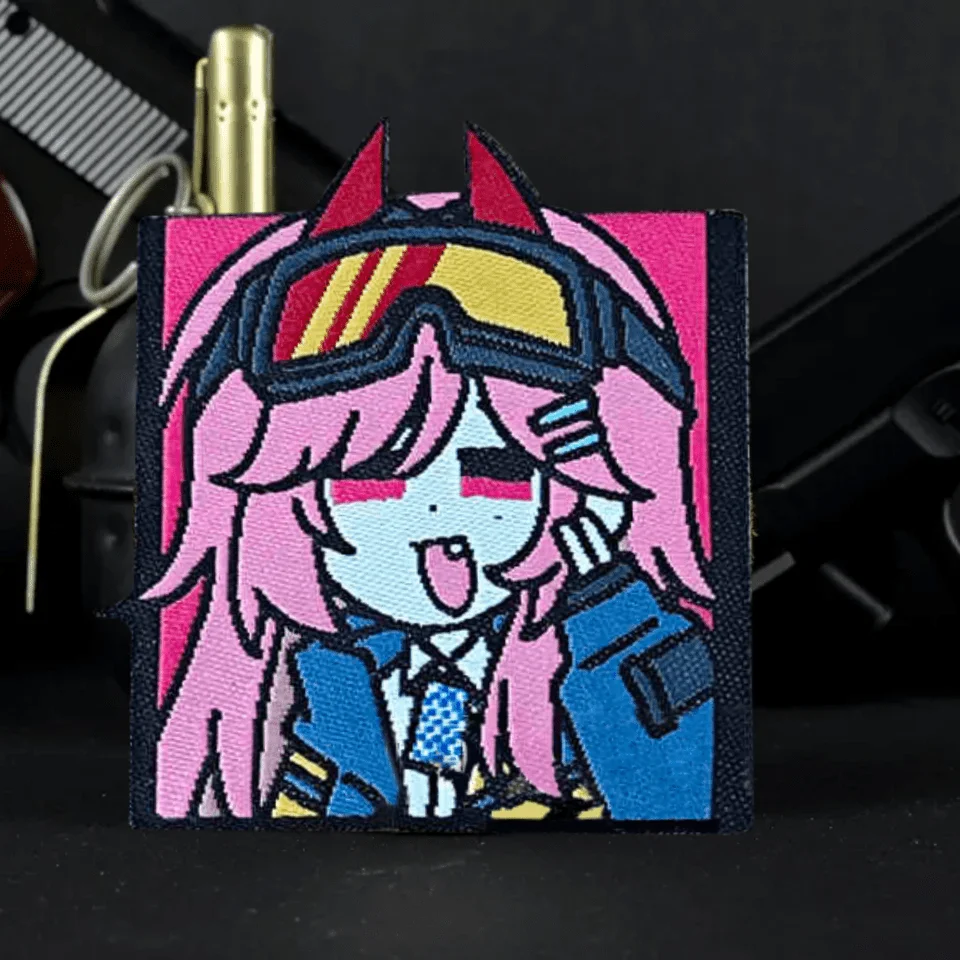 Parche táctico SIG MCX de primera línea para niña, insignia de moral militar, brazalete tejido, parches de gancho y bucle, pegatinas para ropa y mochila - imagen 4