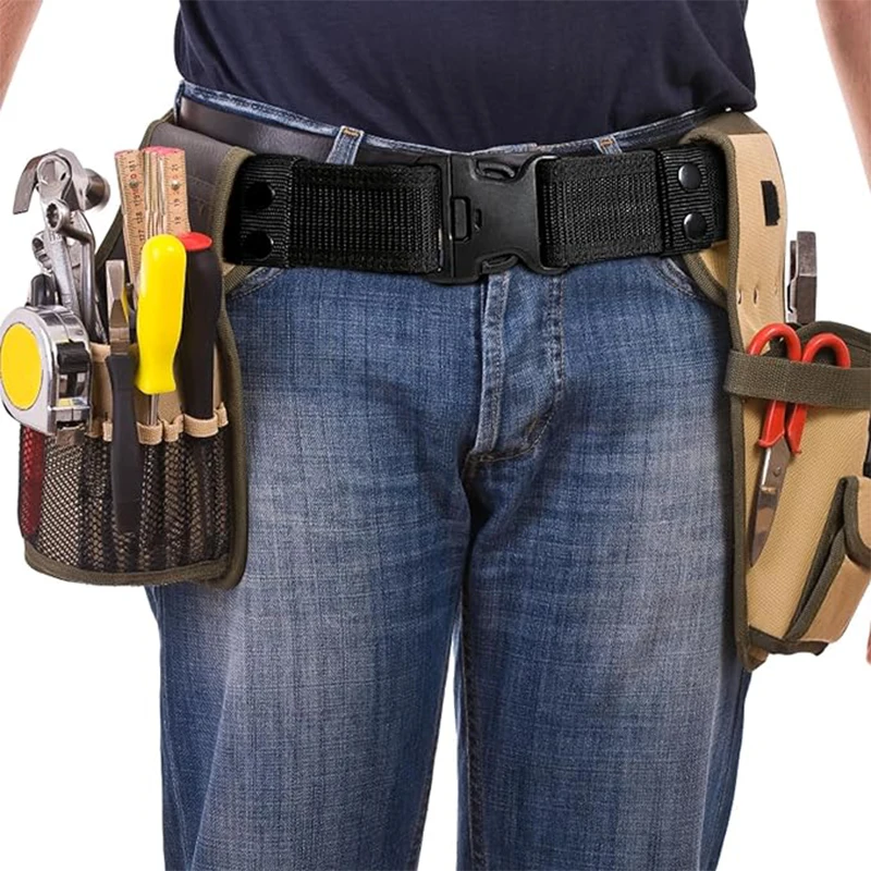 Cinturón táctico de liberación rápida para hombre, cinturón de combate de estilo moderno para actividades al aire libre y pesca, 1 ud. - imagen 4