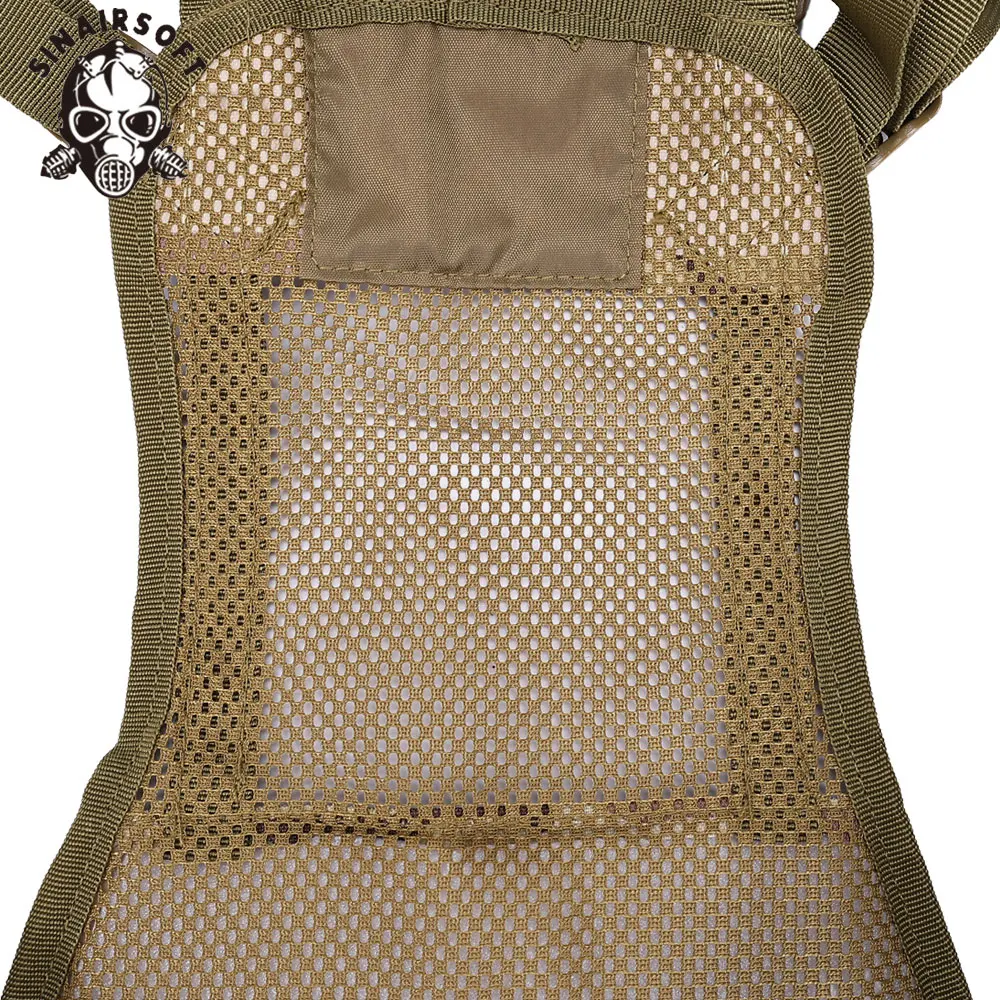 SINAIRSOFT-Chaleco táctico Molle, cinturón en forma de H para hombre, faja con correa para el hombro, equipo de caza acolchado suave ajustable - imagen 5