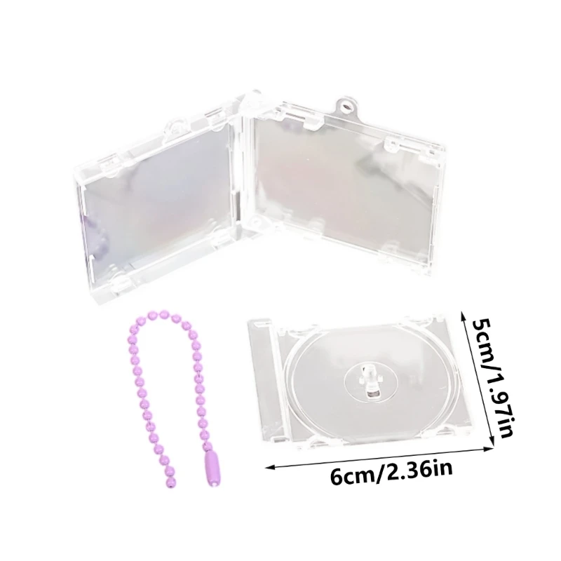 Caso álbum en blanco Case llavero con llavero en forma discapacidad para mochila K1KF - imagen 3