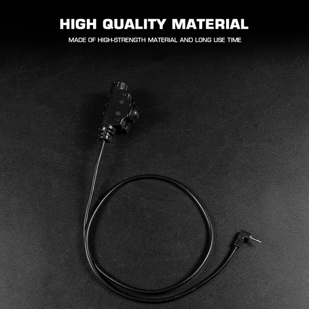 Adaptador de auriculares tácticos de caza Militar para Walkie Talkie Motorola Kenwood BAOFENG Radio, enchufe de Cable U94 PTT V2 modelo U174 - imagen 2