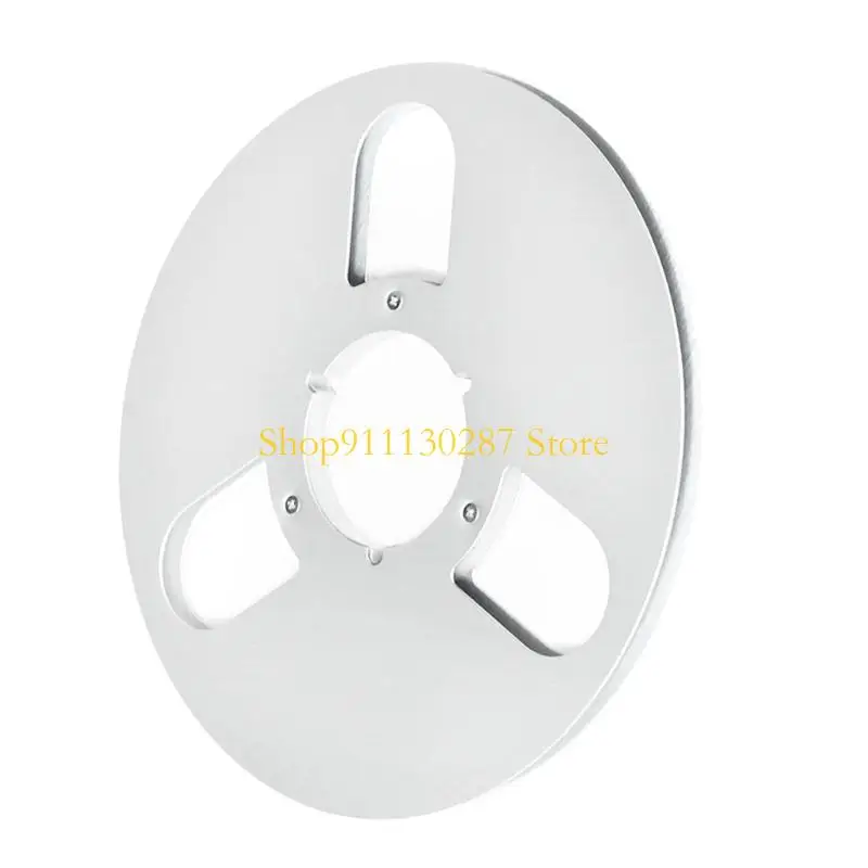 Carrete aluminio J1HC 3 orificios con disco Nab Hub cinta vacía 10,5 pulgadas para equipos grabación estudio - imagen 3