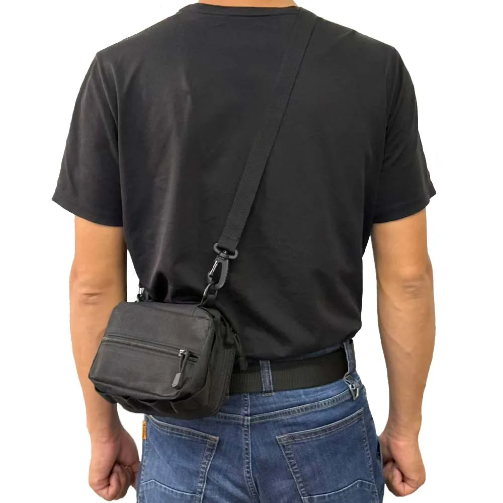 Bolsa de almacenamiento táctica multifuncional molle, caja de almacenamiento de pañuelos para acampar y viajar, kit de herramientas de un solo hombro - imagen 3