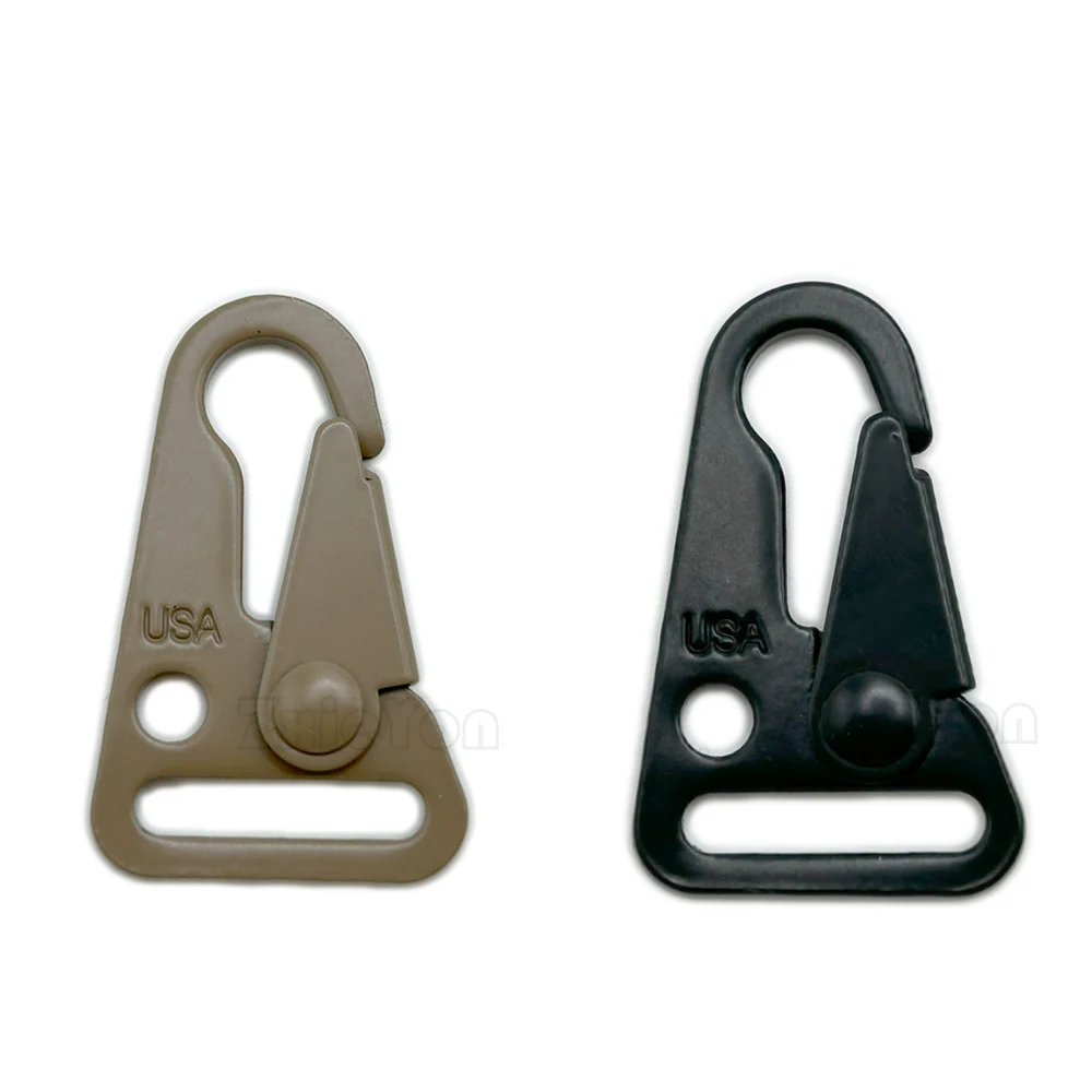 Ganchos de gancho a presión para correa de Paracord, aleación de acero, estilo HK, accesorios de caza al aire libre, 1 pulgada - imagen 2