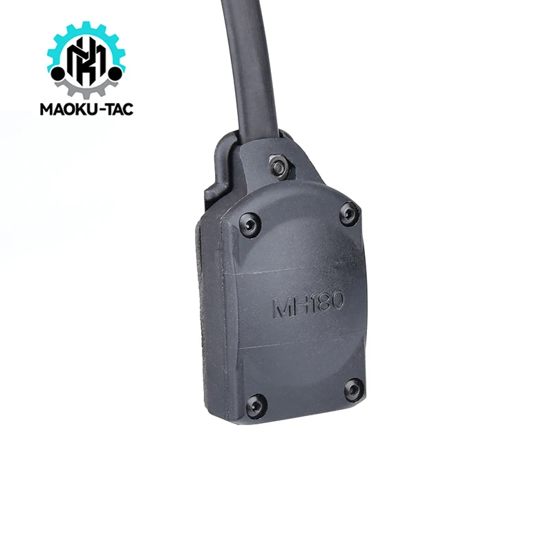 Auriculares tácticos MH180 de comunicación, cascos de conducción ósea transpirables, enchufe 7,0 con Kenwood PTT Airsoft, accesorios de caza - imagen 3