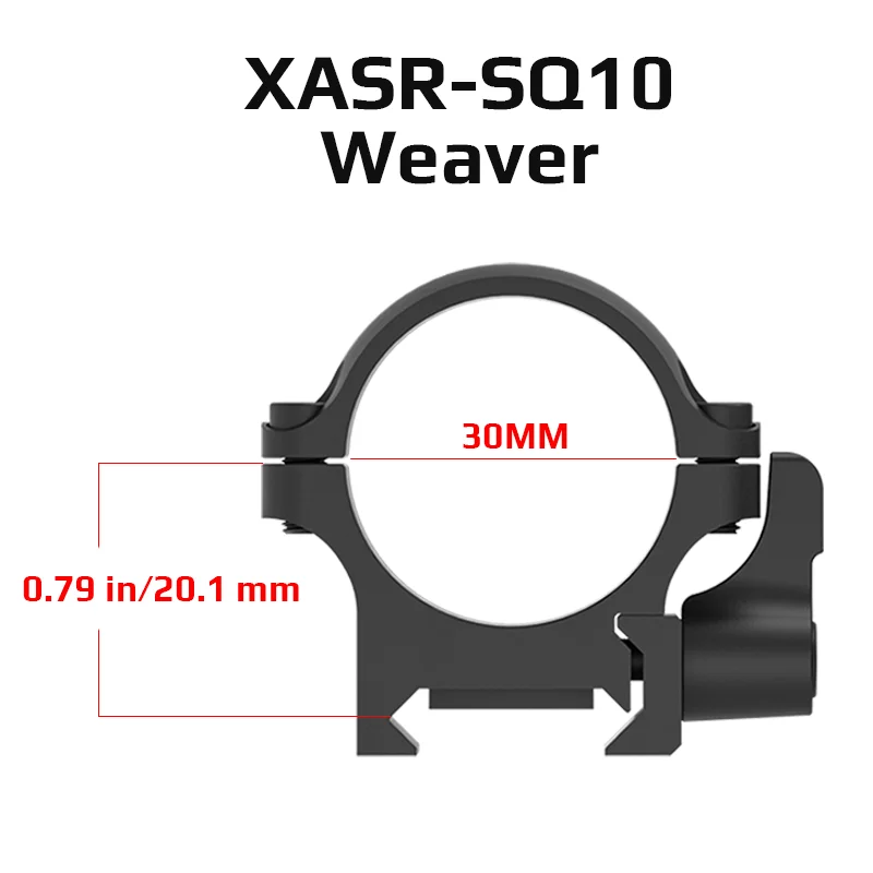 Óptica vectorial, anillos de liberación rápida Weaver de acero de 30Mm, perfil bajo de 0,8 pulgadas, aptos para rieles Picatinny y Weaver de 21Mm - imagen 3