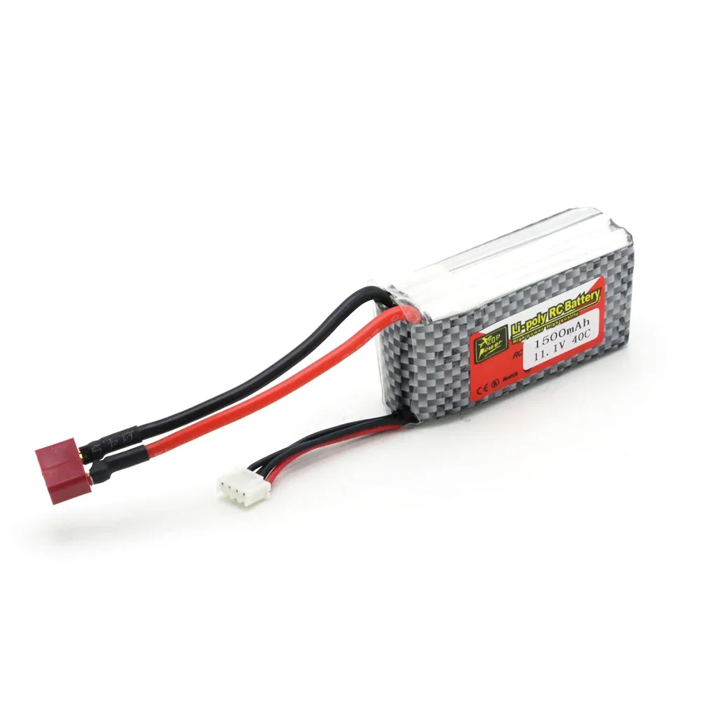 Batería LiPo de 11,1 V, 1500Mah, 3S, 40C, Max, 60C, XT60, enchufe T para cuadricóptero RC, helicóptero, coche, avión - imagen 5