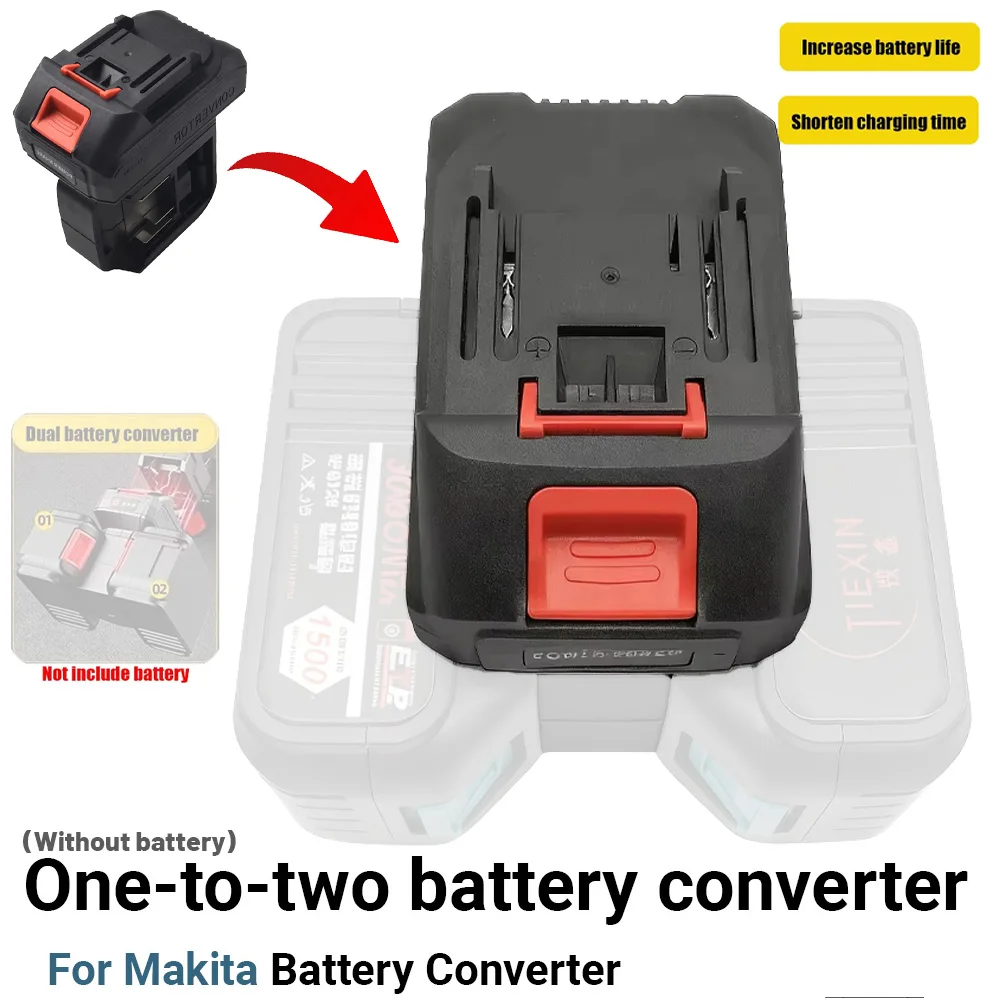 Convertidor de batería multifuncional apto para Makita 2 en 1 taladro de impacto eléctrico llave destornillador convertidor de batería de iones de litio - imagen 2