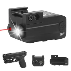 Mira láser roja para pistola con riel Picatinny recargable USB