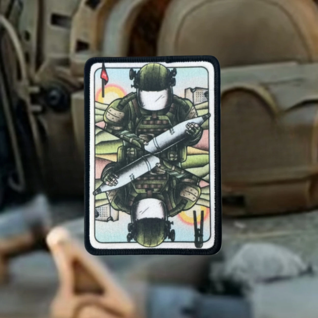 Parche de insignia de moral de OVR-3SH, apliques militares, brazalete táctico, gancho y bucle impresos para ropa, mochila, accesorios, pegatinas - imagen 3