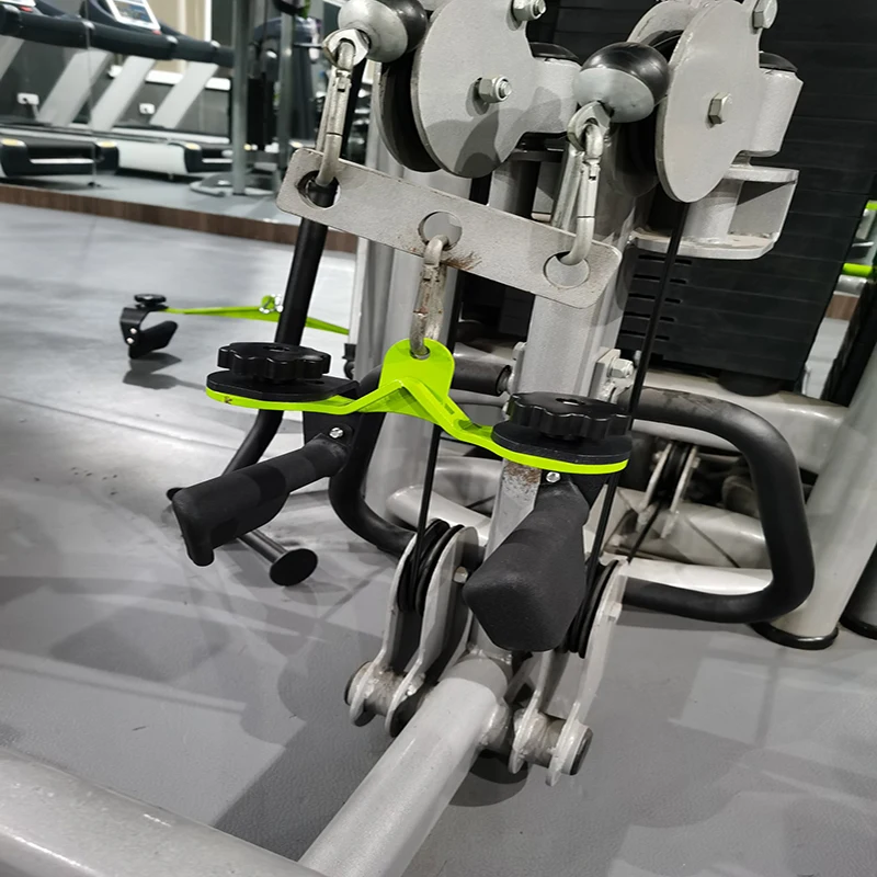 Barra de poleas ajustable para cable y remo, entrenamiento en casa