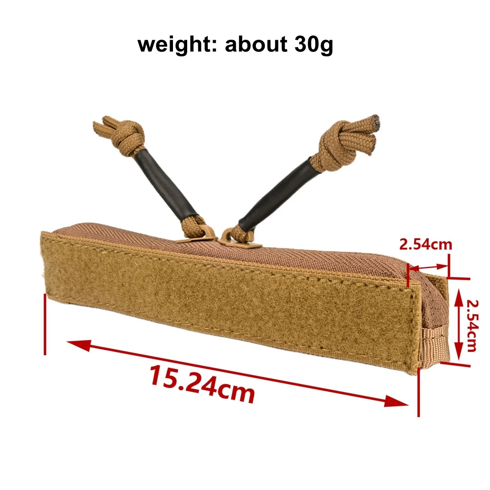 Inserto táctico con cremallera de bolsillo para administrador, inserto de cremallera empotrado bidireccional para bolsa de placa de chaleco, aparejo de pecho de bolsillo administrador - imagen 3