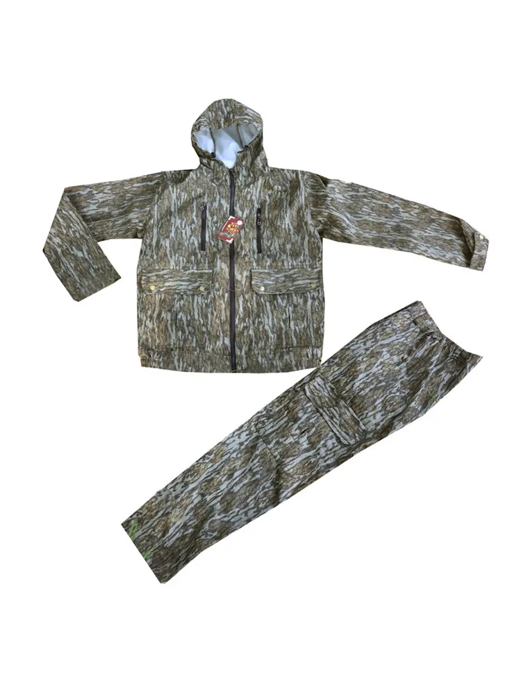 Primavera otoño ropa de exterior para hombres usable corteza Boinic camuflaje caza pesca traje fotografía de vida silvestre ropa transpirable - imagen 2