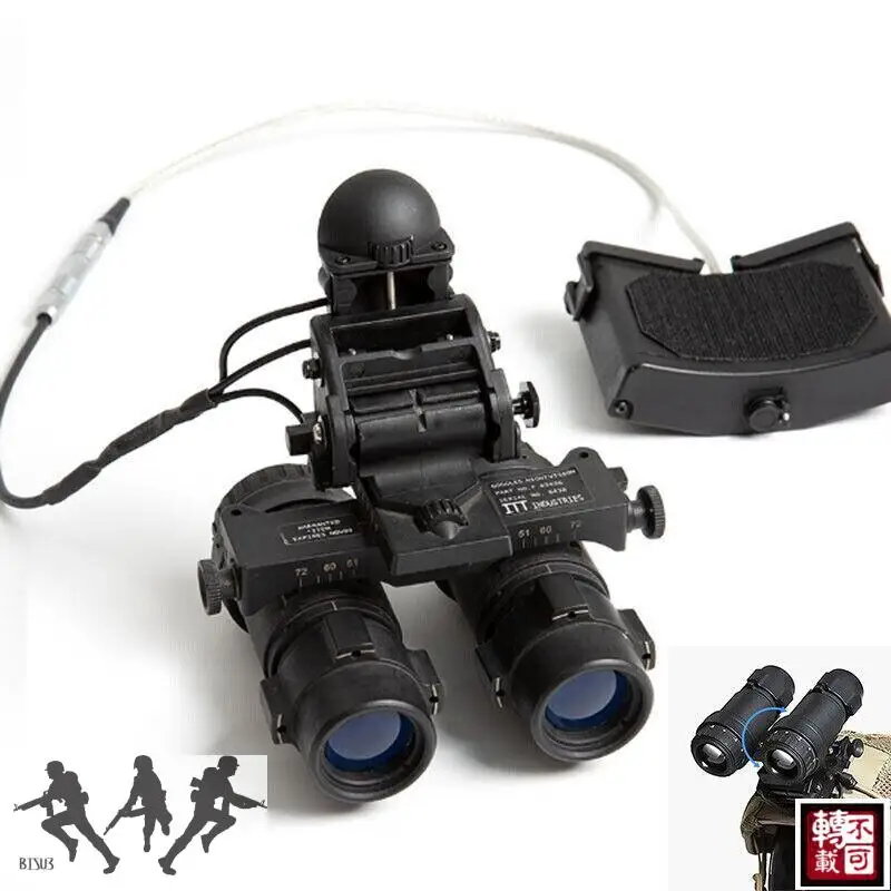 FMA Hunting Dummy Airsoft AVS-9 NVG modelo + función ANVIS6/9 soporte para casco + caja de batería/equipo táctico de Paintball - imagen 3