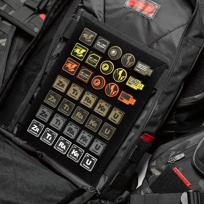 Mini insignia con temática de rayo, insignia mágica táctica Edc, charreteras y brazaletes