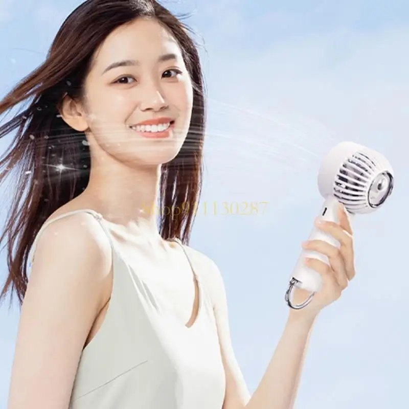 J1HC NUEVO estilo Handheld Hand Ice Semiconductor Faning Fan Astronaut USB Cargo Fuerte escritorio portátil viento - imagen 5