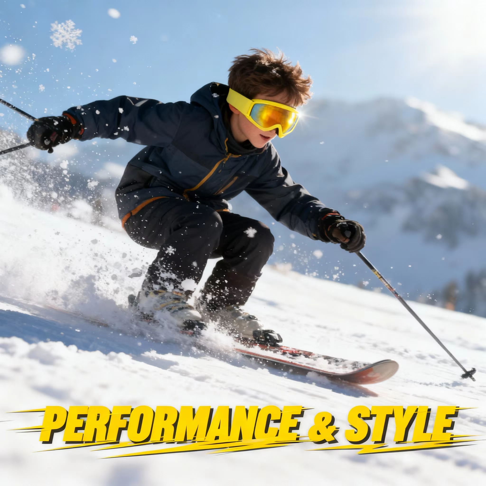 Gafas de ski infantil JSJM antiniebla UV400 – Niños 4-14 años - imagen 4