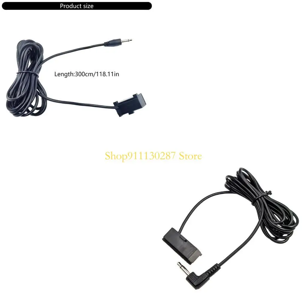 J1HC Micrófono radio navegación para automóvil Cable 300 Puerto 3,5 mm para mejorar calidad del sonido