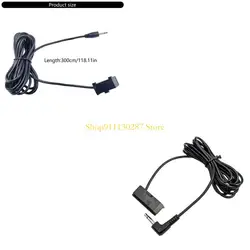 J1HC Micrófono radio navegación para automóvil Cable 300 Puerto 3,5 mm para mejorar calidad del sonido