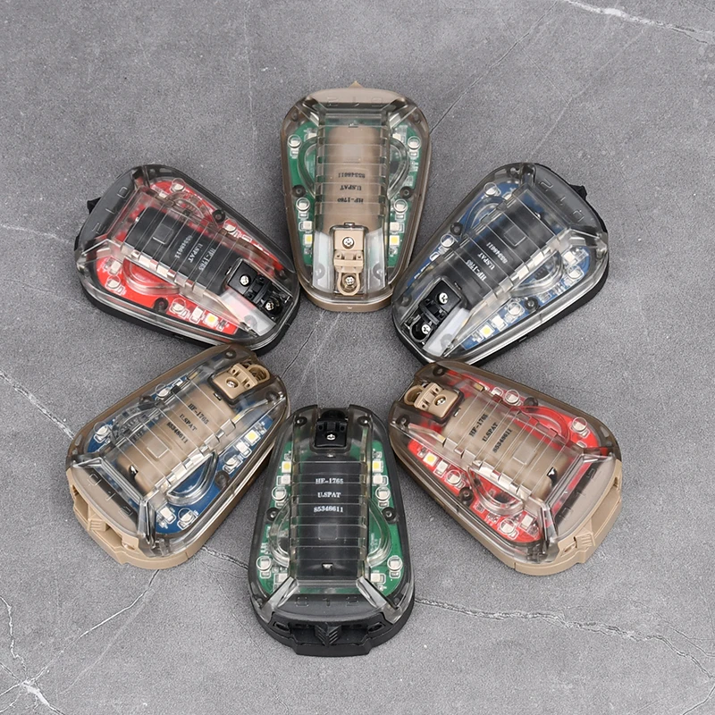Cascos tácticos impermeables lámpara de mariquita señal Flash luz IR estroboscópica supervivencia seguridad multiusos Camping caza herramienta al aire libre - imagen 3