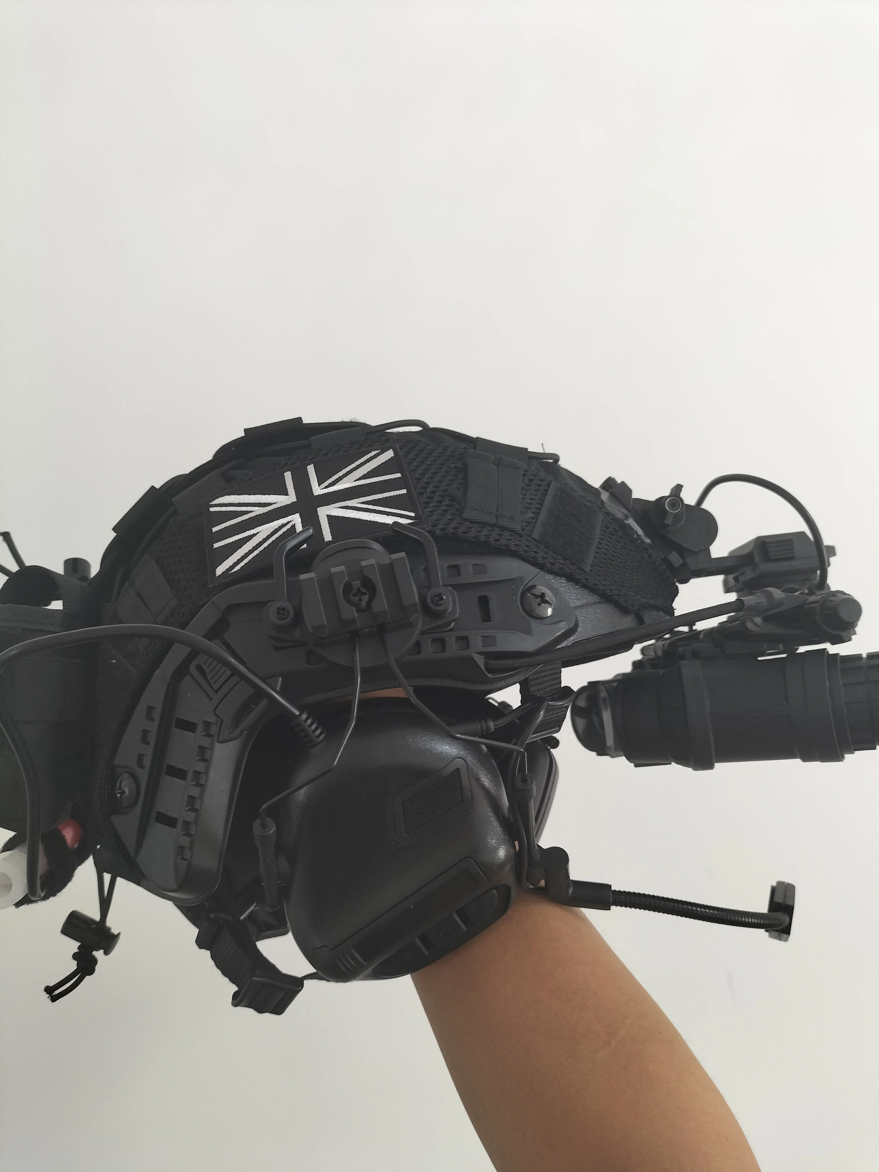 Paintball táctico Airsoft, conjunto completo de equipo de casco rápido, sellos COSPLAY, modelado con auriculares/modelo de visión nocturna NVG - imagen 2