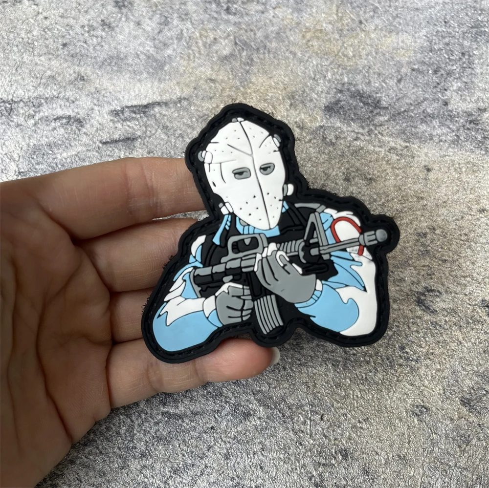 Parche de ladrón SWAT HEAT, insignia de moral, parche táctico de Satire, parches de gancho y bucle de PVC, brazalete del ejército militar, mochila, pegatina de muerte - imagen 3