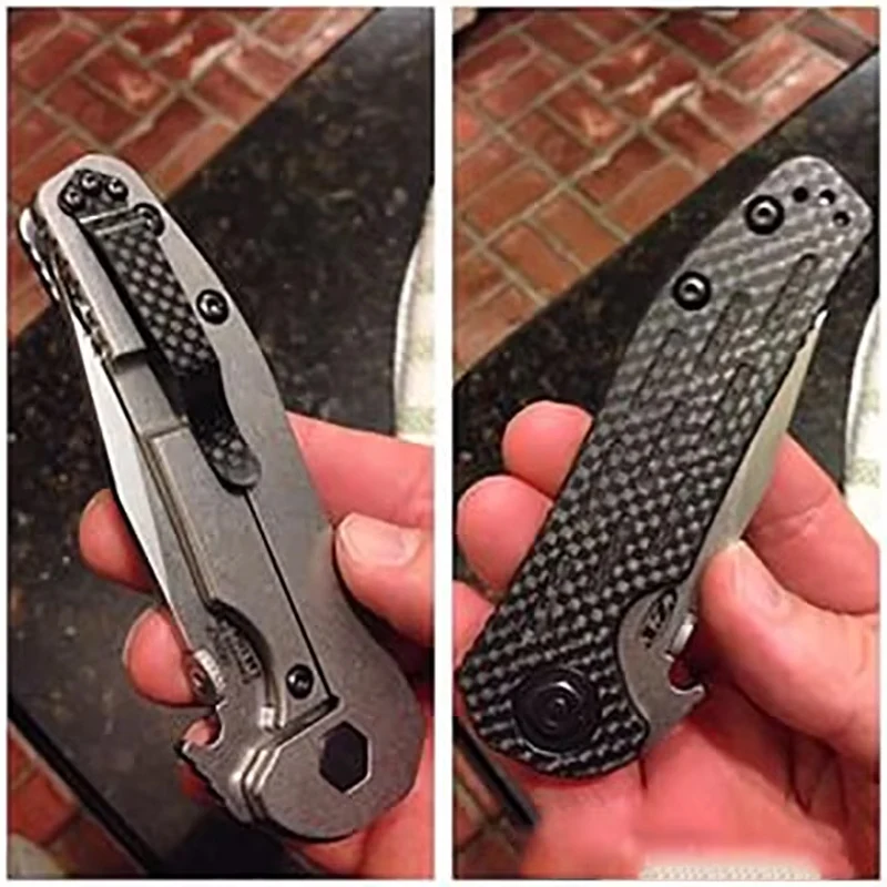 Clip trasero de bolsillo de titanio para cuchillo, 2 tipos, para Benchmade 710 551 940 Griptilian Emerson CQC ZT 0630 Spyderco C81 C11 C10 C41 C149 - imagen 2