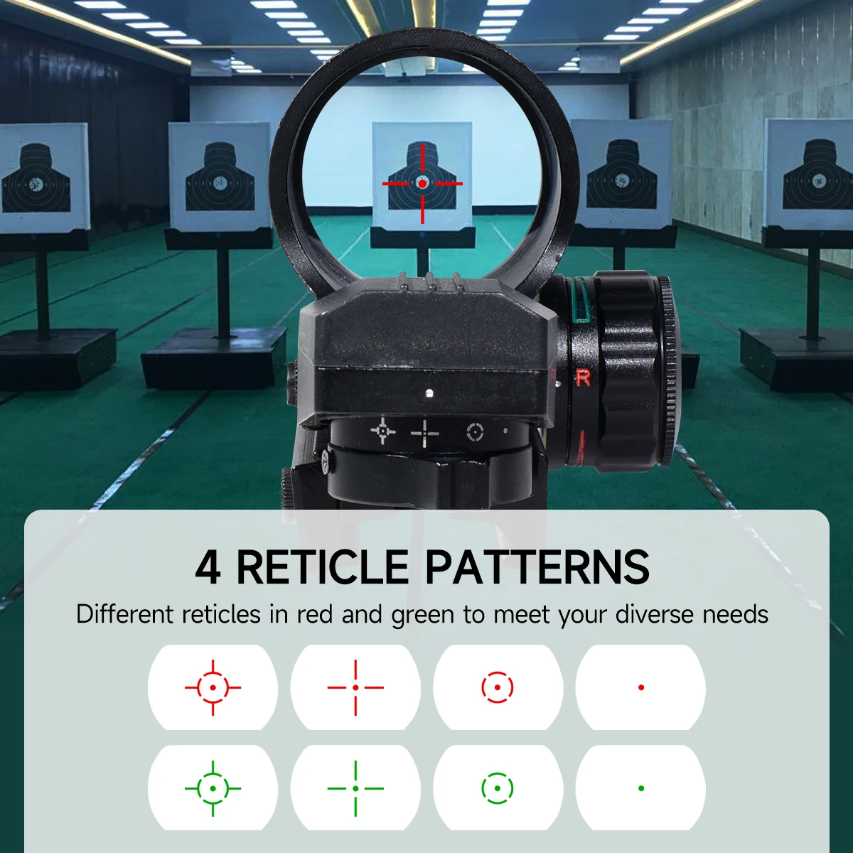 HD111 Red Dot Sight Reflex Reflex 4 retícula Rifle alcance colimador Gl * cck holográfico caza alcance Airsoft óptica vista - imagen 2