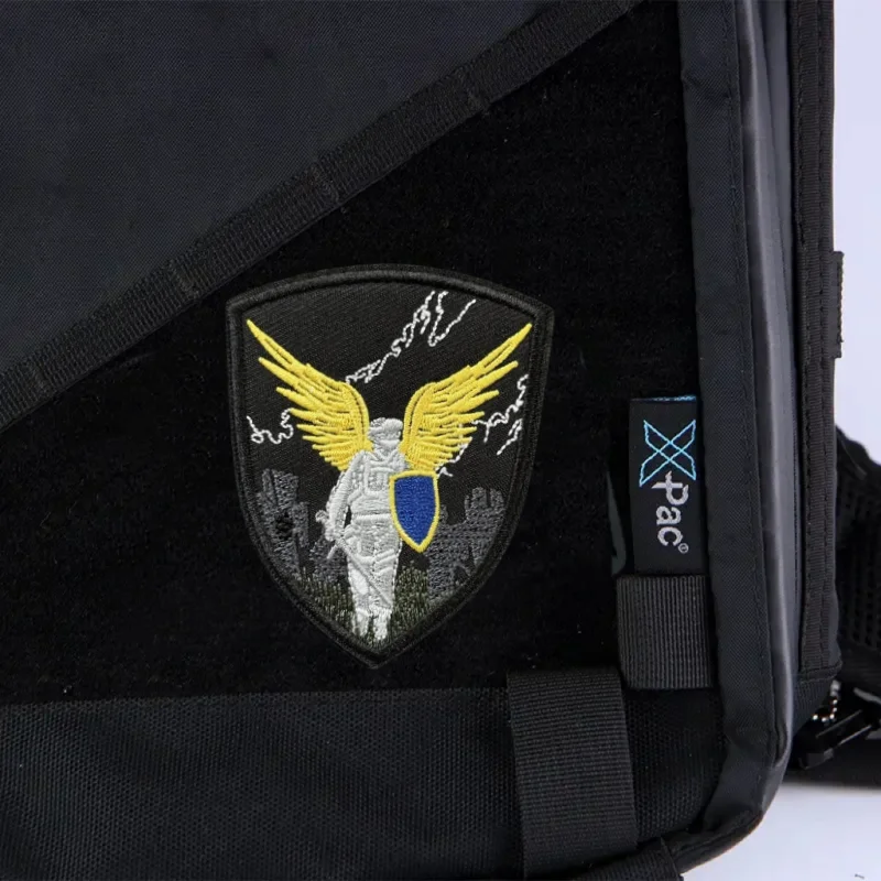 Parche táctico velcro guerrero – Insignia moral bordada para mochila - imagen 5
