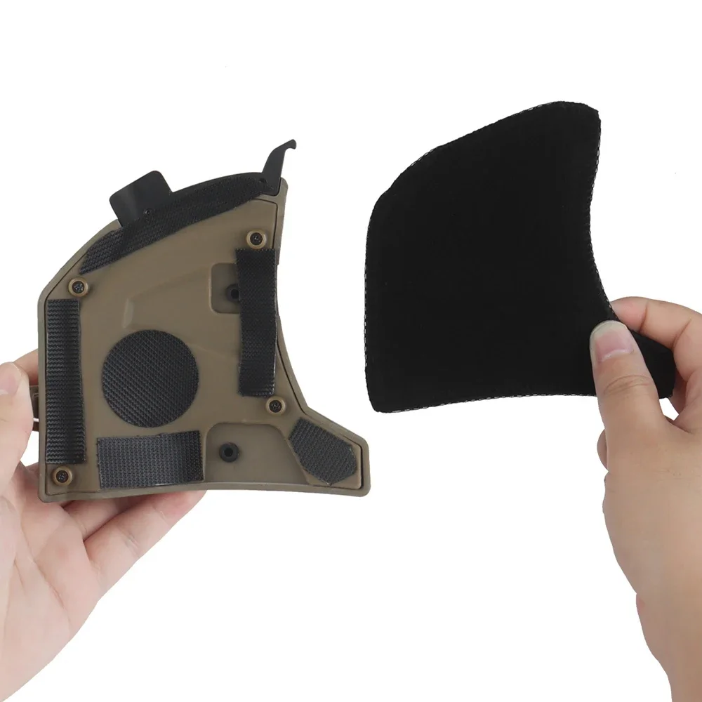 Casco táctico Wendy 3,0, cubierta lateral para la oreja con riel guía, orejeras de protección para CS Paintball Airsoft, accesorios para casco de caza - imagen 5