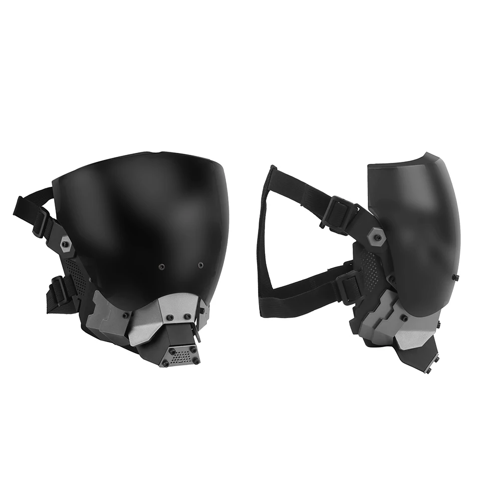 Nueva máscara de comandante táctica muy genial para exteriores, máscara antiniebla de cara completa, equipo protector de juego de guerra CS desmontable de doble cara - imagen 4