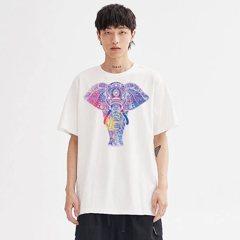 Parches térmicos de elefante para planchar con animales coloridos/lindos para ropa, apliques de parche de transferencia de calor DIY, pegatinas para planchar - imagen 3