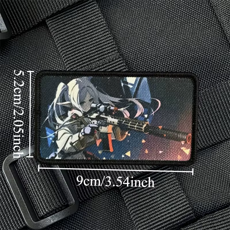 Parche táctico velcro anime para chica – Morale para mochila y equipo