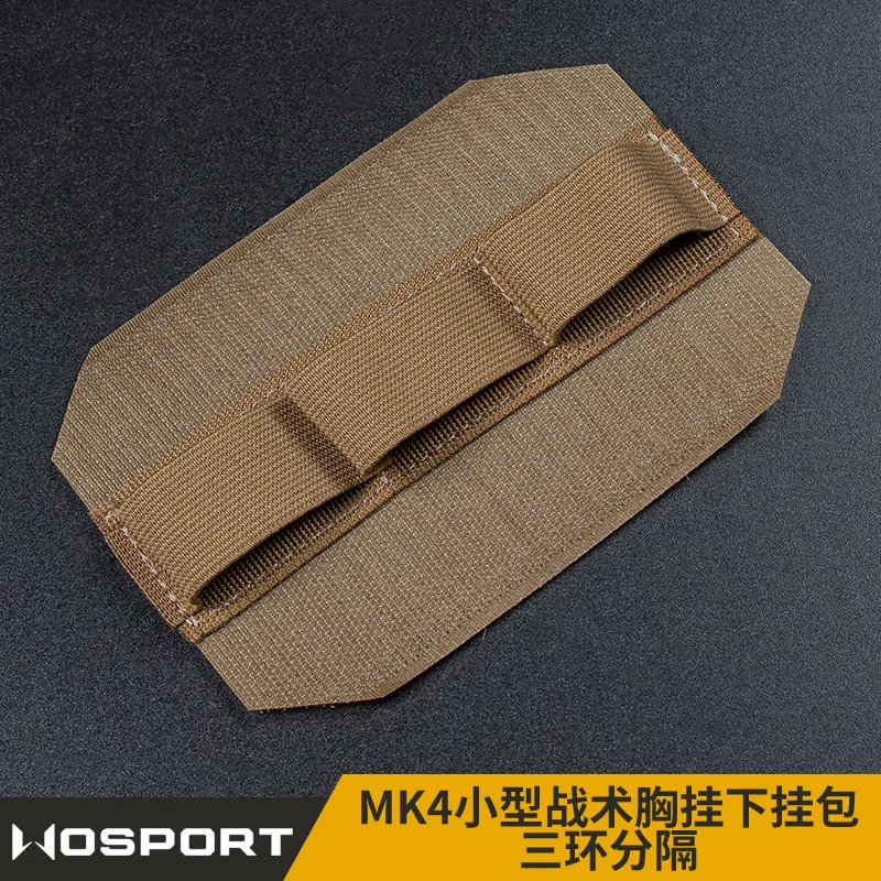 Bolsa inferior táctica compacta para montaje en el pecho, divisor de tres anillos, organizador de herramientas elástico - imagen 2