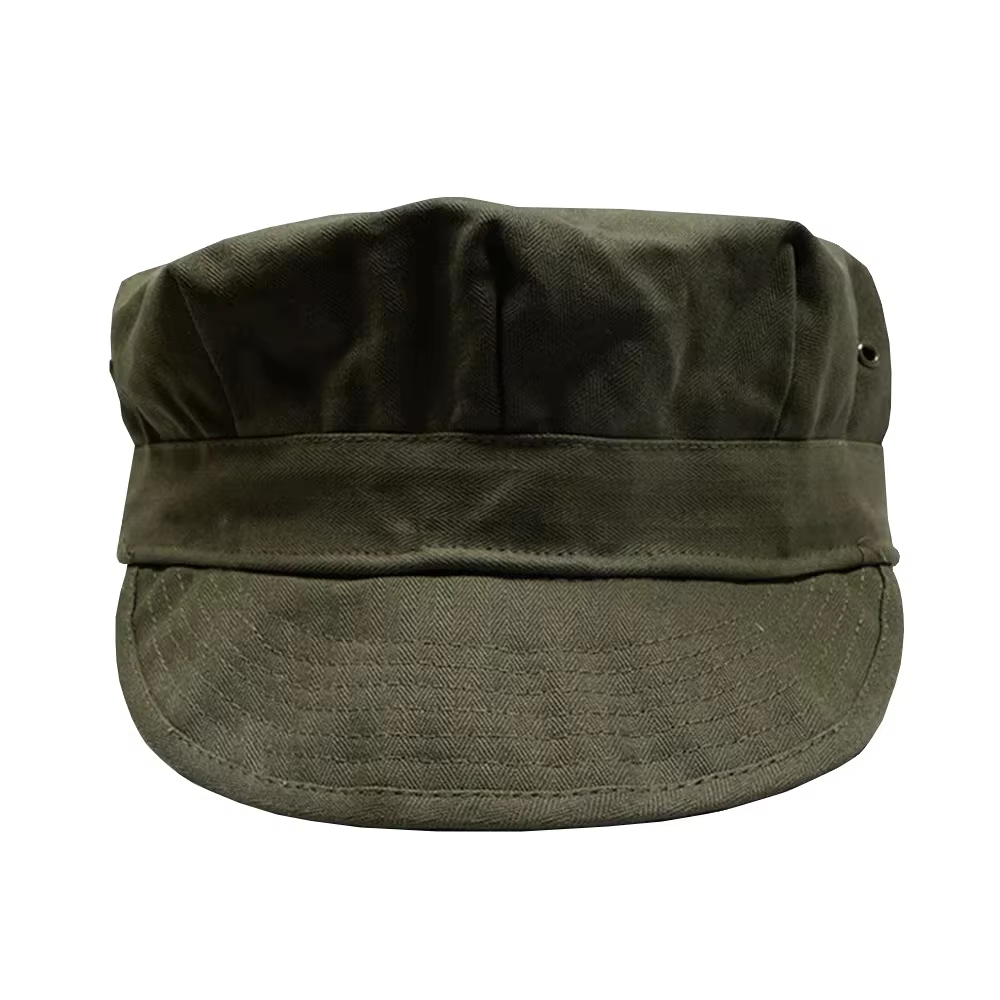 Sombrero militar octogonal verde WWII – Réplica histórica vintage - imagen 2