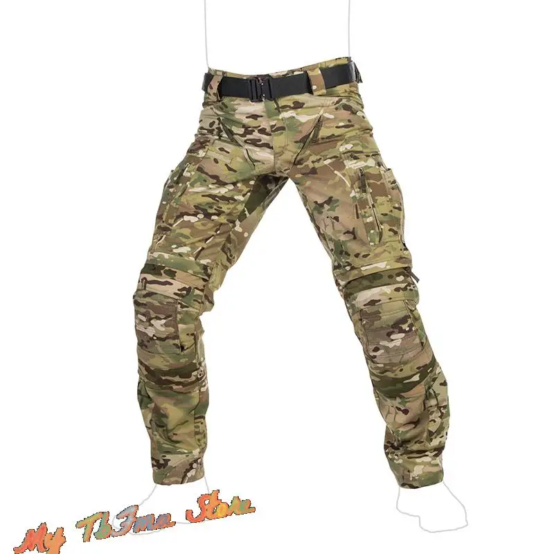 Pantalones de combate tácticos Pioneer Attack, pantalones de entrenamiento resistentes al desgaste con múltiples bolsillos para exteriores - imagen 4