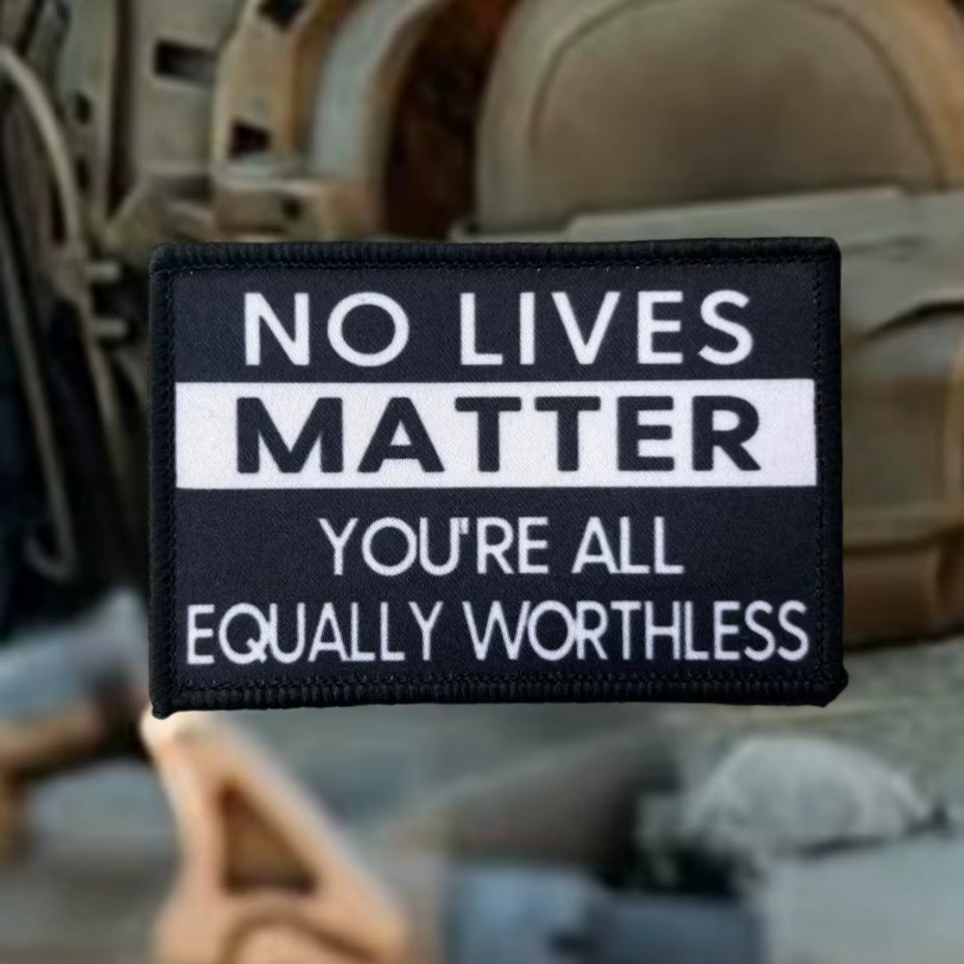 Parche táctico moral No Lives Matter con velcro - imagen 3
