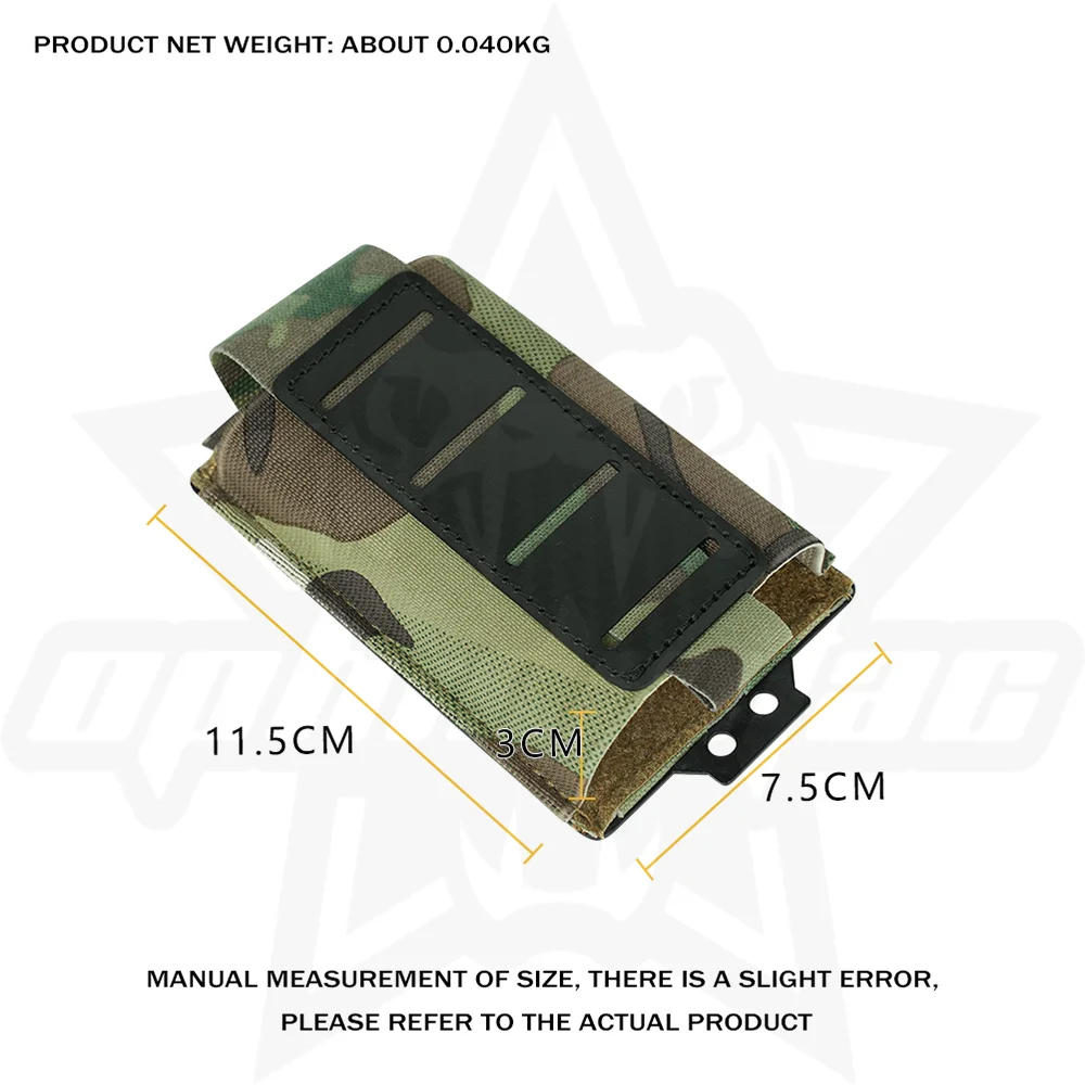 Bolsa OphidianTac Single Mag de 5,56mm, bolsa elástica MOLLE para revistas de Rifle con placa PP estampada de fibra de carbono para M4/M16/AR15 - imagen 3